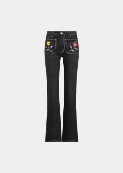 Jeans Polo Ralph Lauren Mujer Negros - Jenn Flare - MJDBF7034